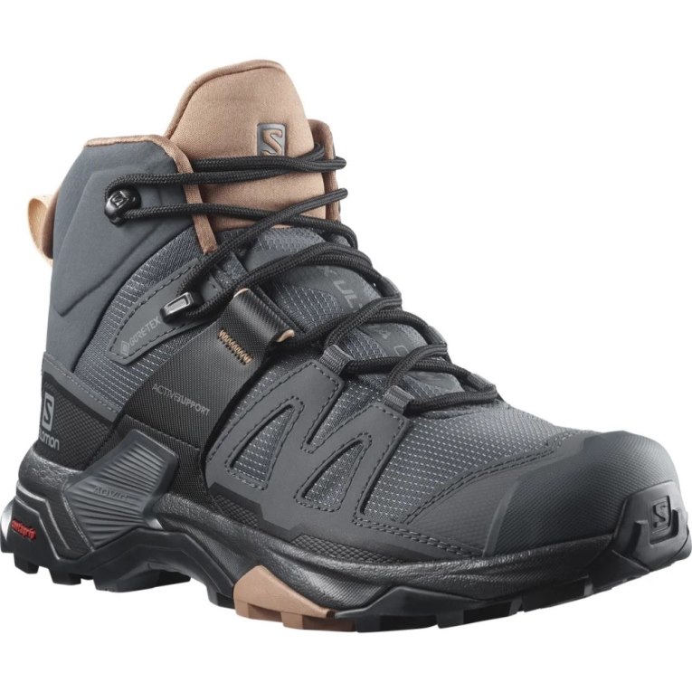 Botas Montaña Salomon X Ultra 4 Mid GTX Mujer Negros | MX SODI597